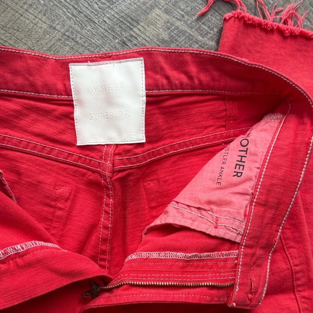 MOTHER  Red Women Jeans - Picture 2 of 8